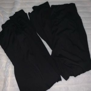 2 pairs of black leggings